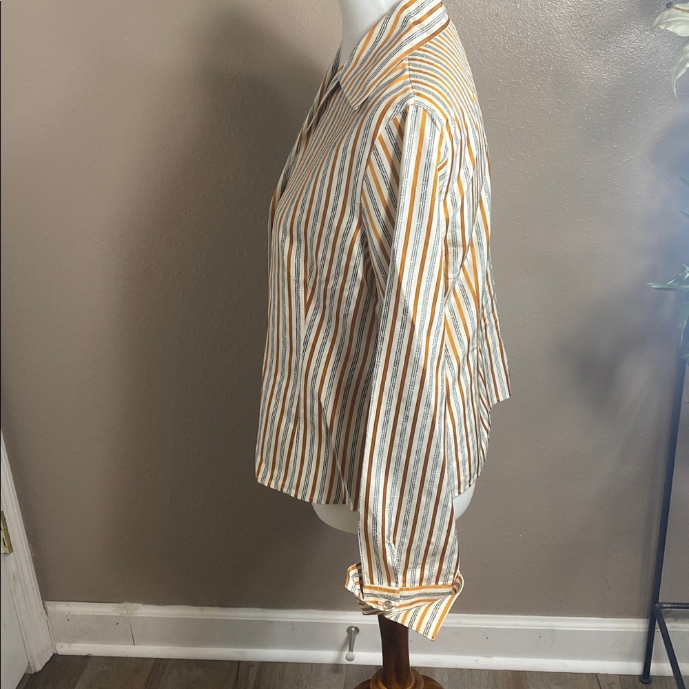 Striped Button-Up Shirt - Picture 2 of 3